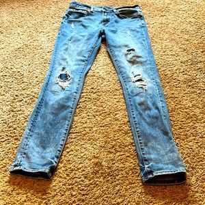 Aeropostale blue skinny jeans